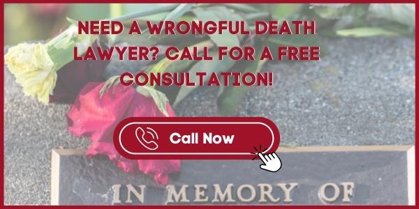 Family member calls lawyer after a wrongful death. 