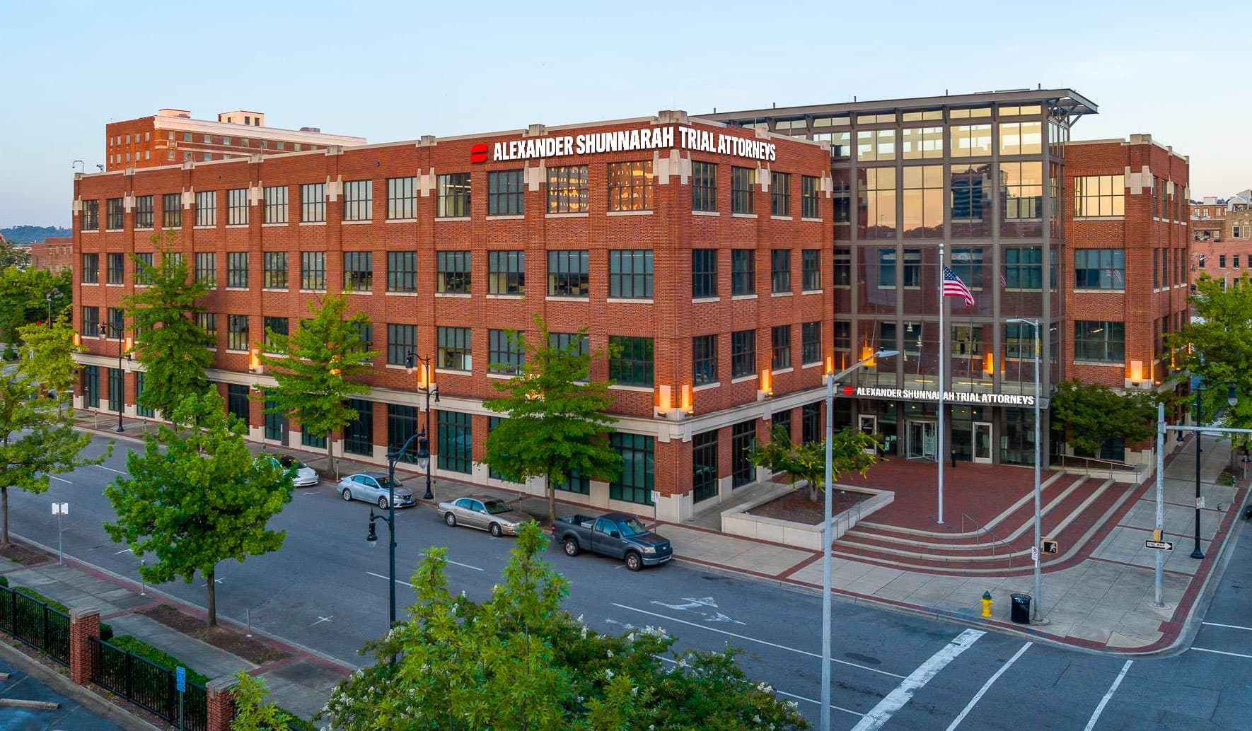 Large image of the Alexander Shunnarah Trial Attorneys Headquarters in Birmingham, Alabama