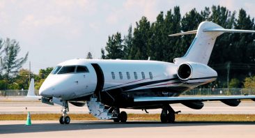A private jet waits on the tarmac, illustrating the type of situation that may predate a private jet crash.